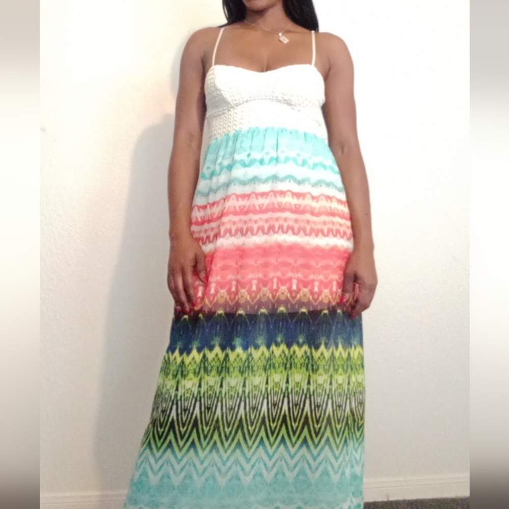 Multicolored maxi dress